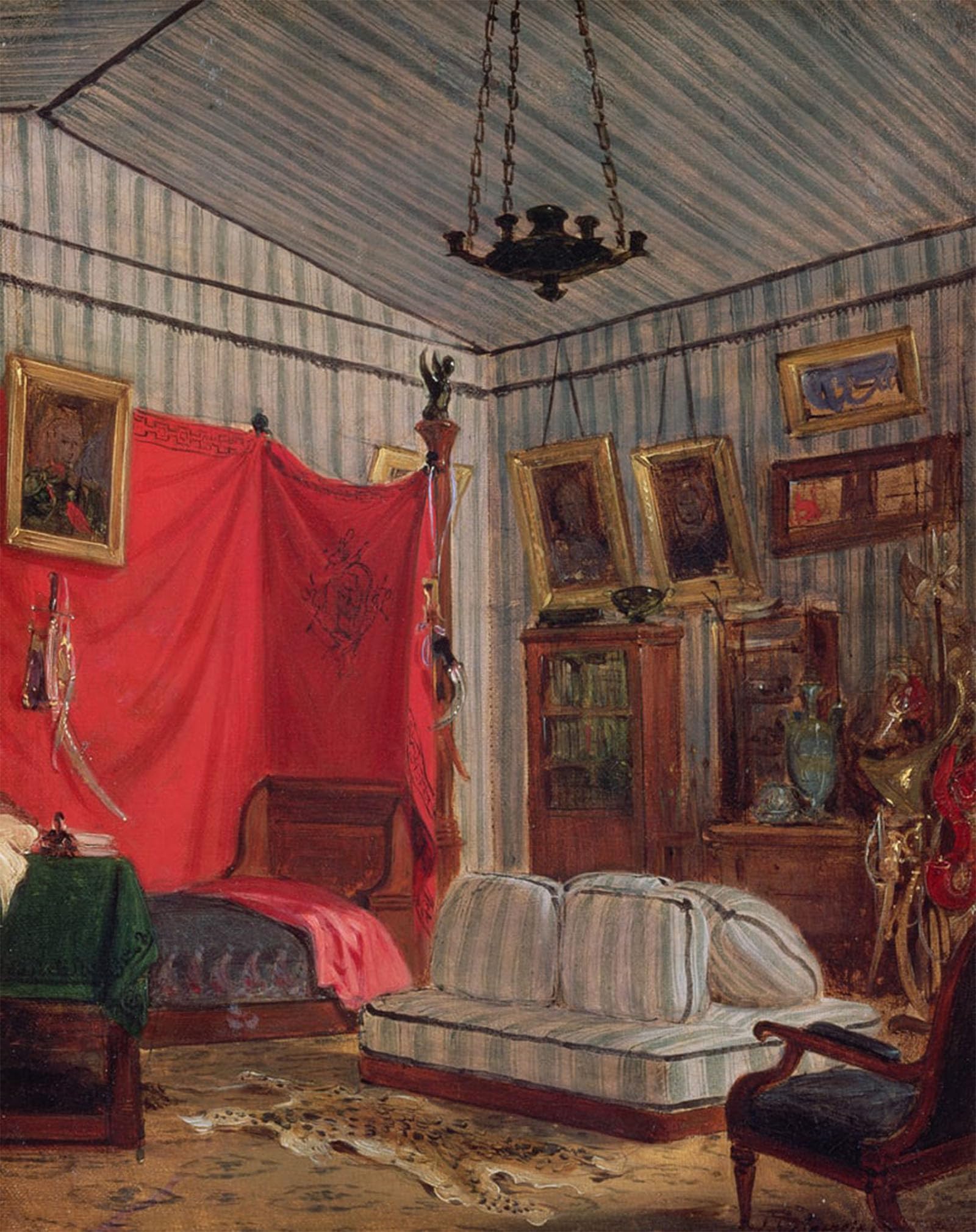 POSTERIIk Famous Print Pop Art Wall Art Graffiti the Apartment Ofde Mornay Rue De Verneuil Paris by Ferdinandeugene Delacroix Art Prints for Home Decor 60x90cm