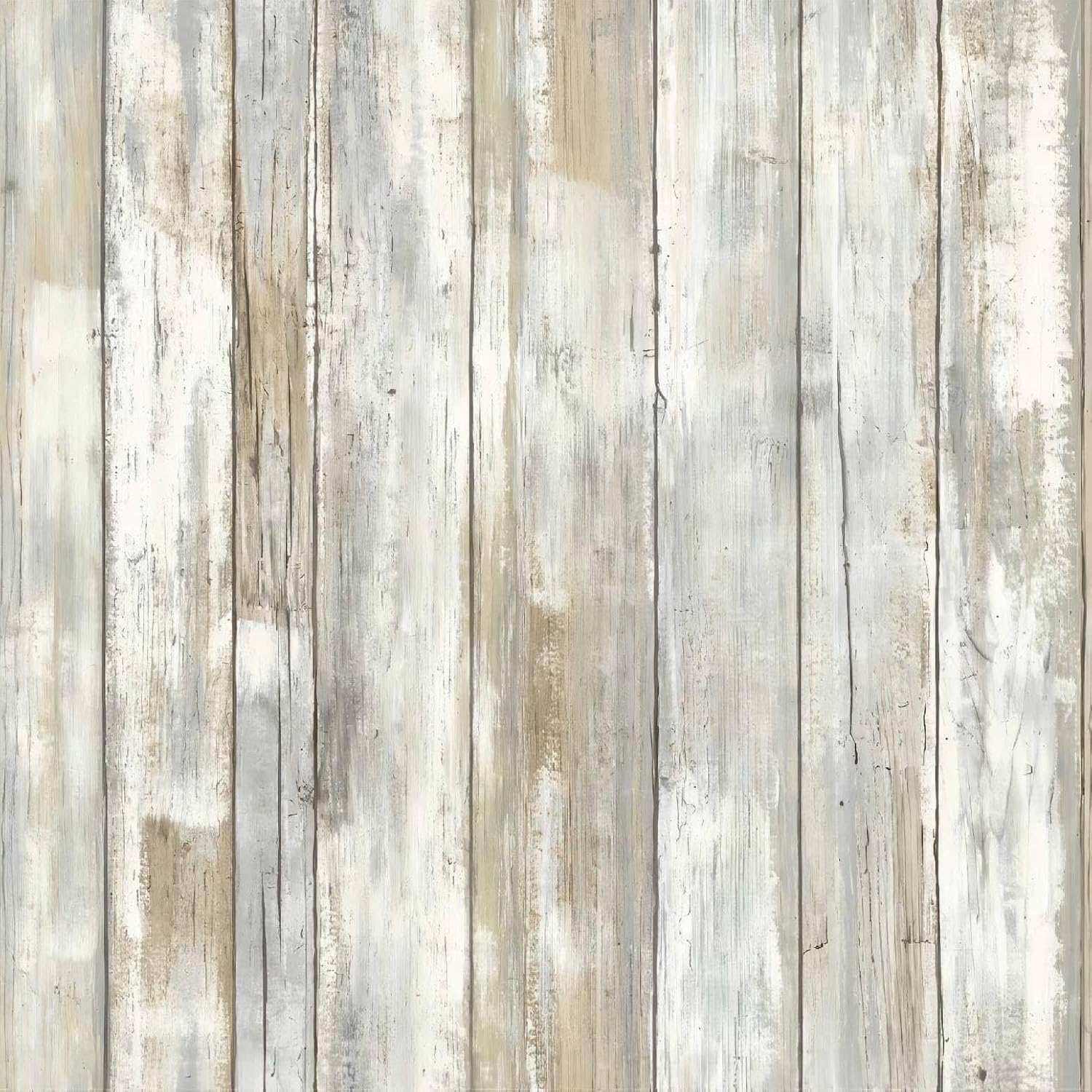 Danmyho Distressed Wood Peel and Stick Wallpaper Faux Wood Removable ...