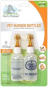 Four Paws Mamadeira de amamentação para animais de estimação para gatinhos e filhotes, 60 ml.