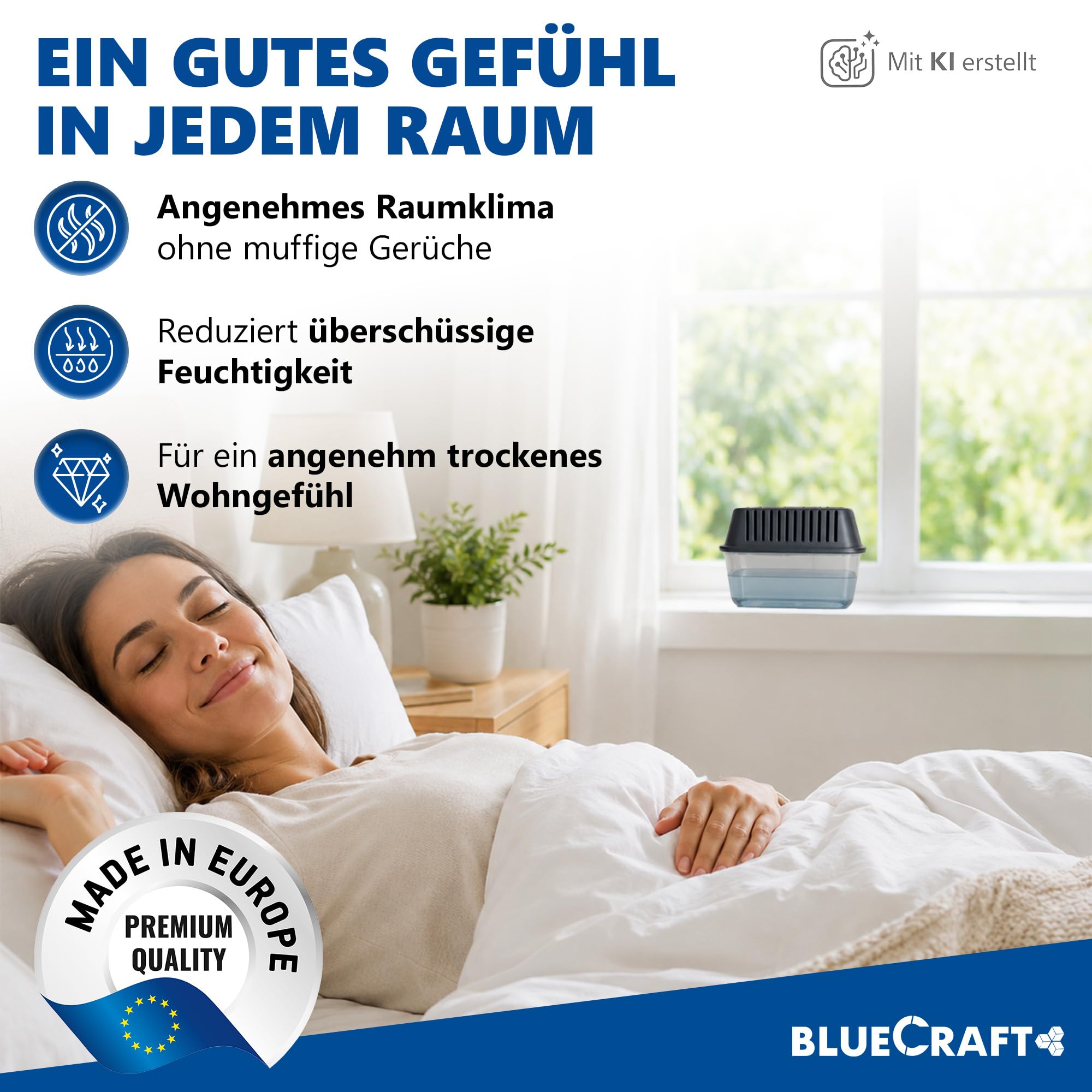 Bluecraft 30x 1kg Luftentfeuchter Nachfüllpack Entfeuchter Granulat