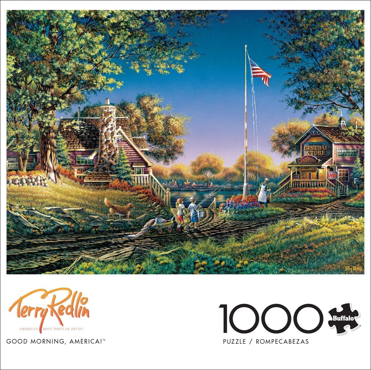 Buffalo Games Puzzle 1000 Pezzi Terry Redlin - Aroma Of Fall - Dimensioni 67,9x50,2 Cm - Poster Incluso