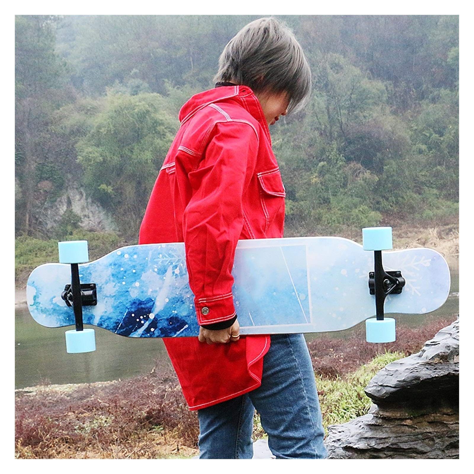 TXTC Skateboards Standard Complète Skateboards- PU Roues ABEC-11 for Les Débutants Entrées Enfants Garçons Filles Jeunesse Cruiser Maple Pro Skate Board, Longboard Skateboard