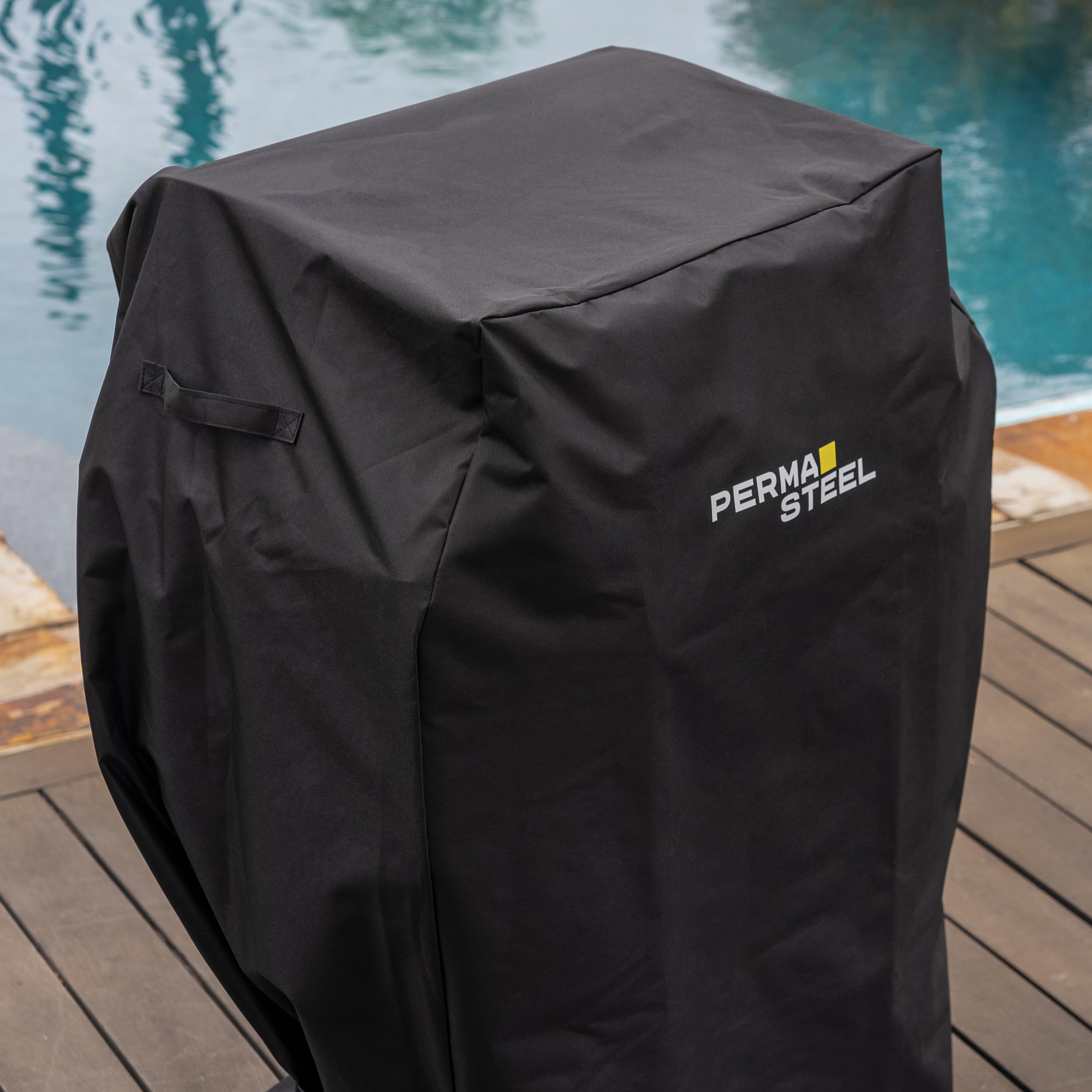 Permasteel Universal Grillabdeckung | wasserdichte Wetterschutzhaube für 2-3 Brenner Gasgrill | Grillhaube Wetterfest | Rechteckig 107 x 84 x 58 cm