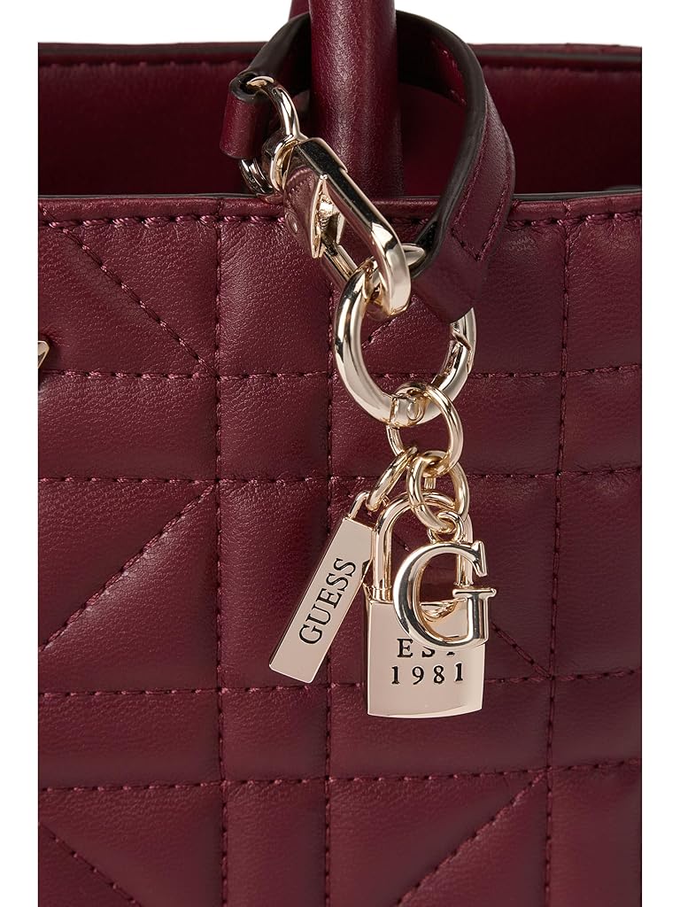 Burgundy GUESS Edita Elite Satchel