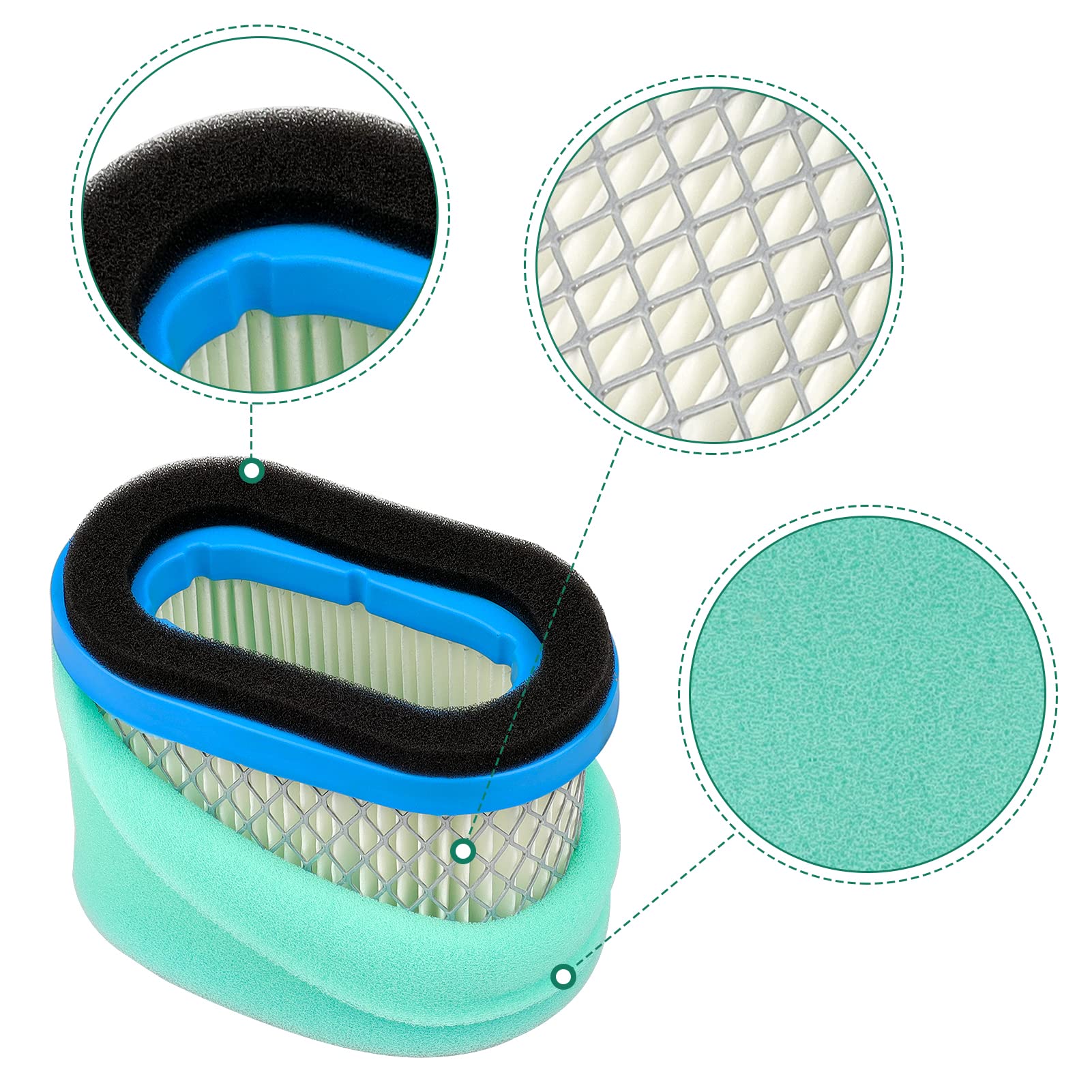 Filtro Aria Originale Briggs & Stratton Intek 5.5 - 6.5 697029 690610 - ATM Ricambi - Foto 8