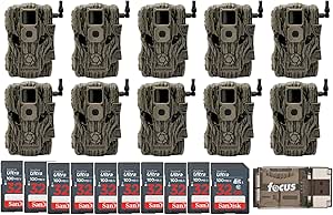 Stealth Cam Fusion X 26MP Trail Camera (Verizon, 10-Pack) Bundle with 32GB Ultra SDHC UHS-I Memory Card (10-Pack) and High Speed USB 2.0 Card Reader Bundle (21 Items) asin的图片