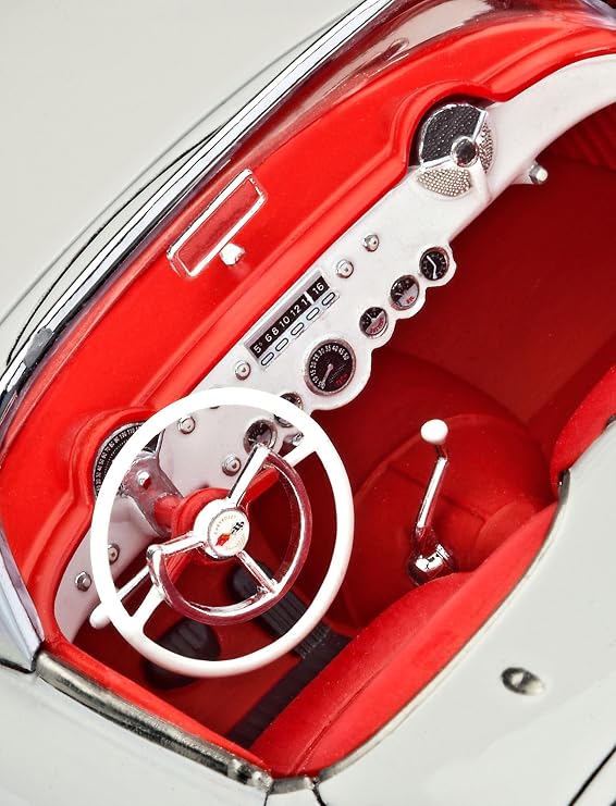 Revell Model Set 67718 '53 Chevrolet® Corvette® Roadster 1:24 Scale Structureless/Unpainted Plastic Model Kit Contacta Professional Glue, Paint Brush and Selected Aqua Color Paints