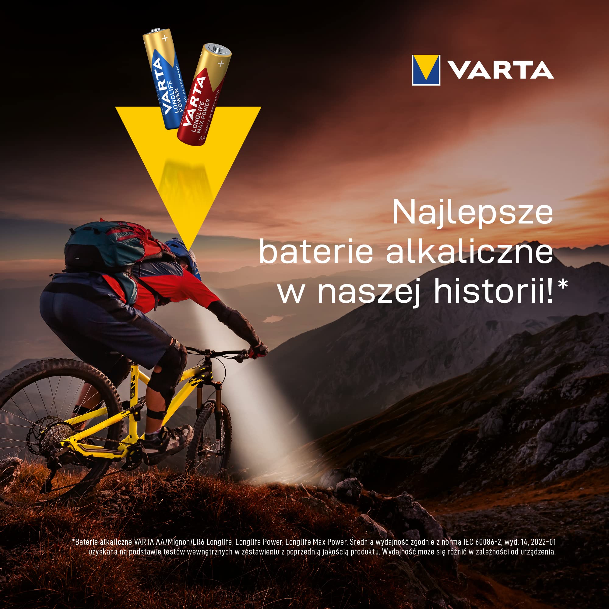 VARTA Longlife Power, bateria alkaliczna, AA, Mignon, LR6, 1,5V, opakowanie 10+10szt., Made in Germany | AA LR6, Made in Germany, bateria do 10 lat, do konsoli do gier, szczoteczki do zębów, myszy lub kontrolera