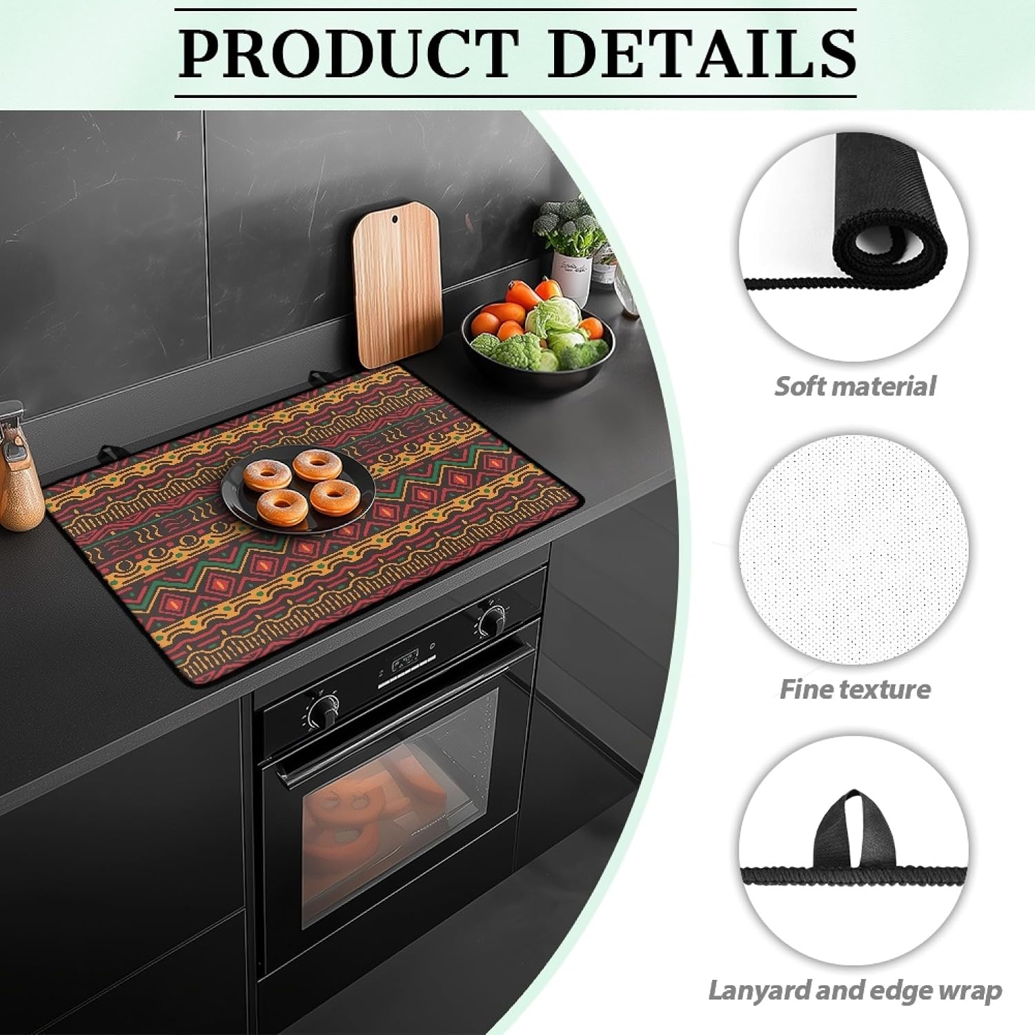 Traditional African Tribal Stove Top Covers for Electric Stove