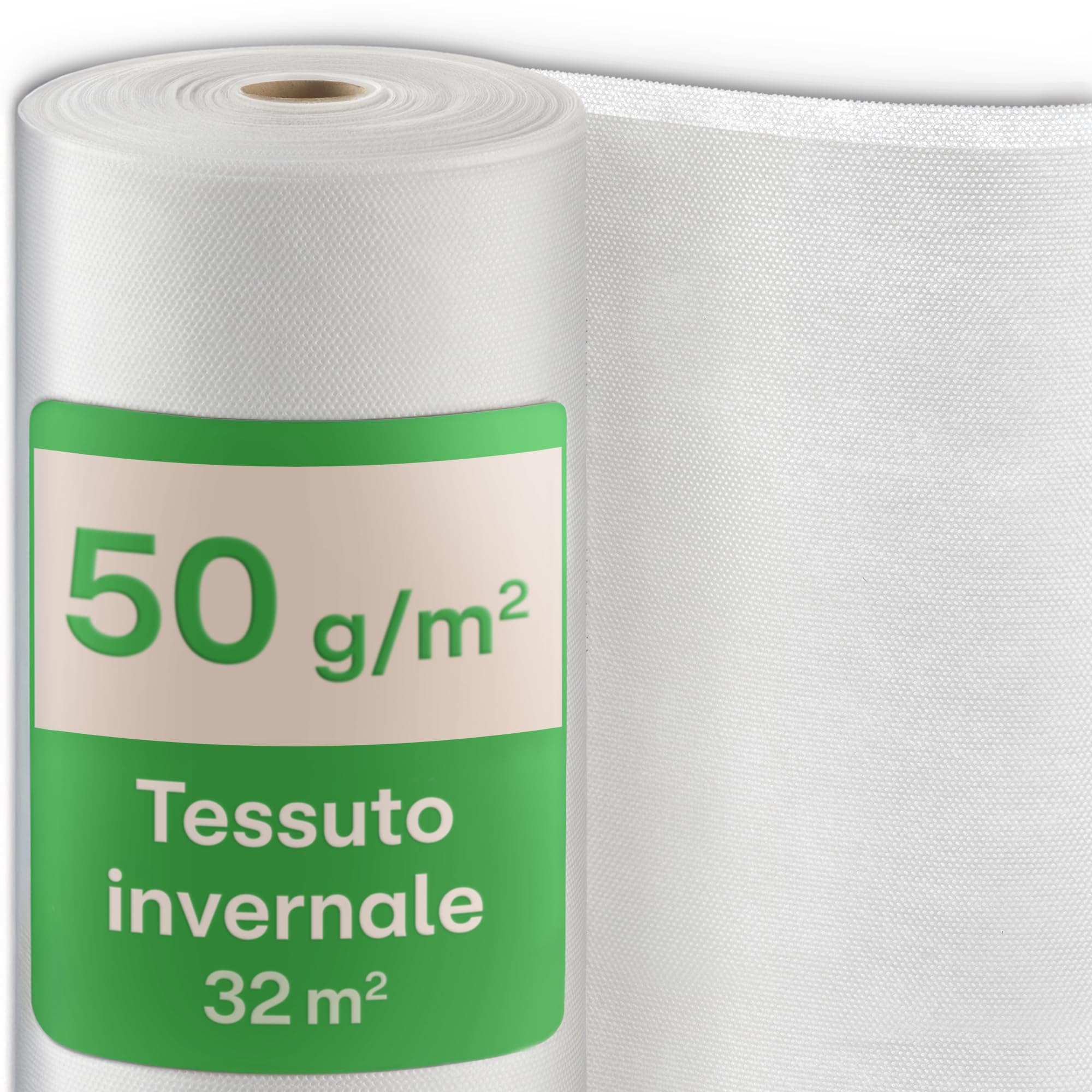 Praknu Protettivo Antigelo Invernale per Piante 50g/m² – Rotolo 20m × 1,6m – Resistente agli Strappi & Traspirante – Resistente ai Raggi UV - Protezione dal Gelo