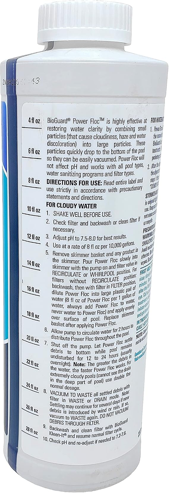 BioGuard PowerFloc Advanced Pool Settling Agent, 1 Quart, Single Pack