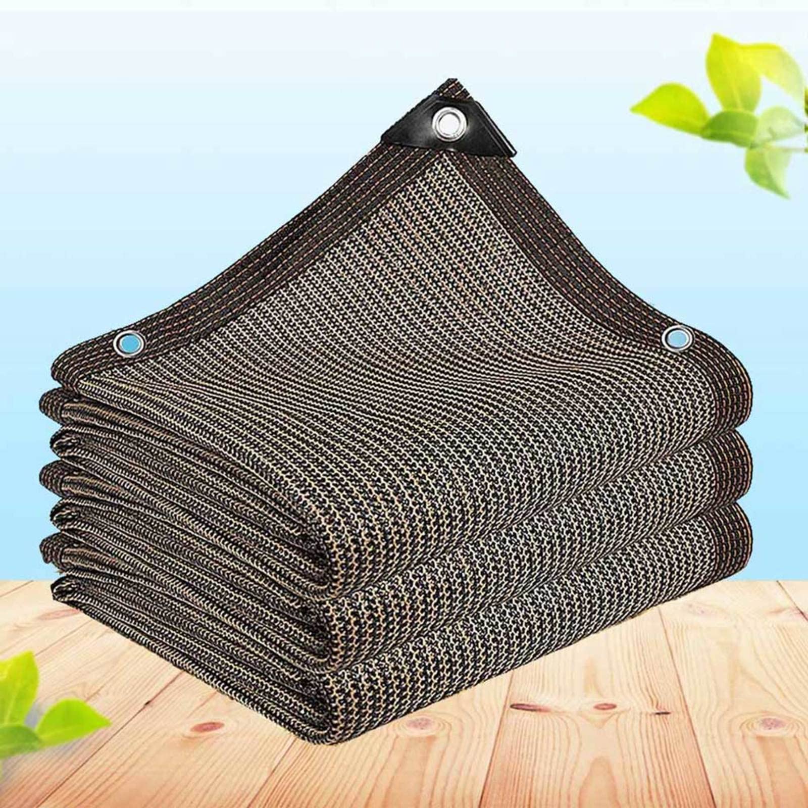Protégez votre terrasse de la chaleur avec ce voile d'ombrage marron résistant aux UV