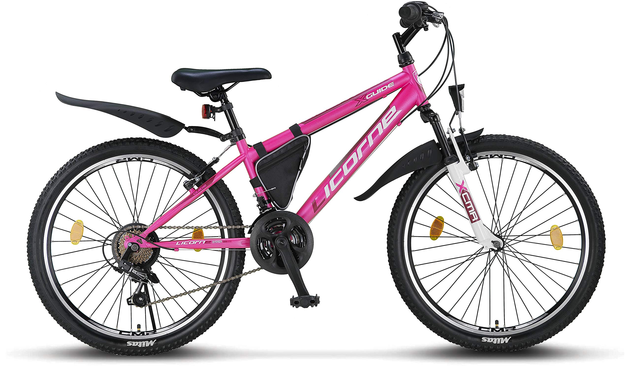 Licorne Bike Guide Vélo VTT haut de gamme avec dérailleur Shimano 21 vitesses