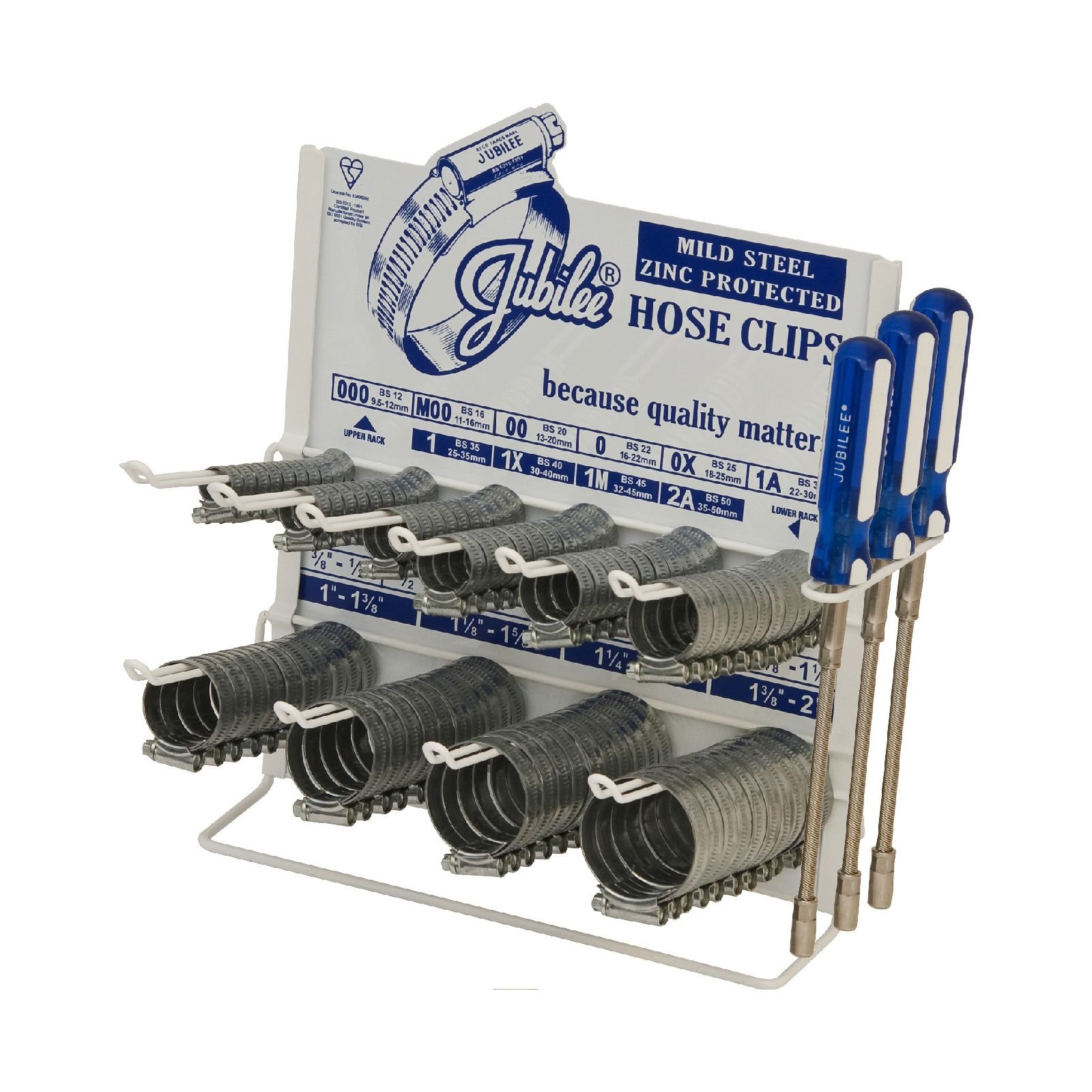 Genuine 1x Jubilee Clip Dispenser With Hose Clip Driver + 100 Clips Tool Work...