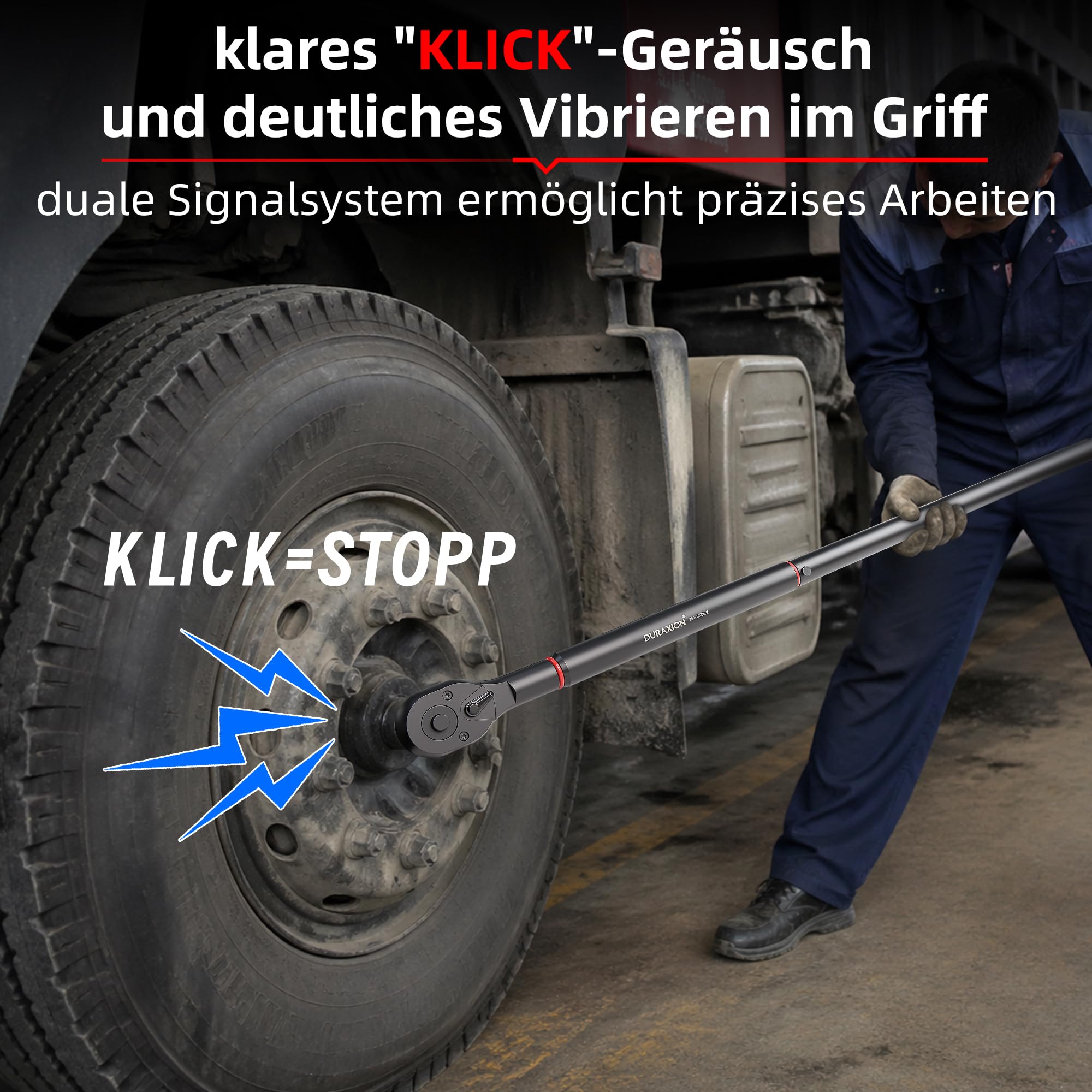 3/4" Drehmomentschlüssel 200-1200Nm für Auto,LKW,Traktor | ±3% Fehlergenauigkeit,48 Zähne Wende Ratschenkopf,mit 5° Rückholwinkel,Doppelskala,Tragbare Aufbewahrungsbox