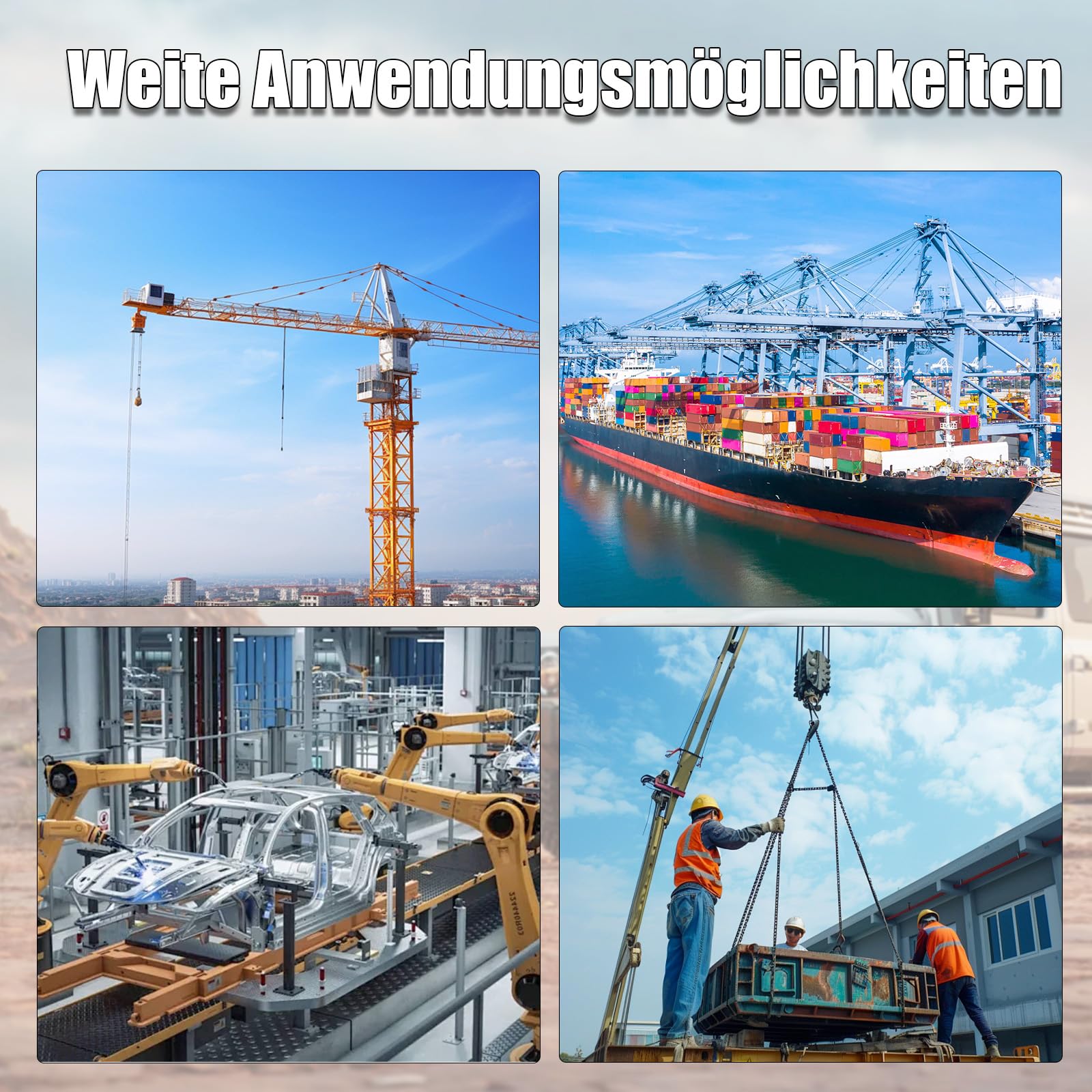 Seilzug 800KG Seilwinde mit 20 m Drahtseil, Handseilwinde mit Ø 8.3 mm Stahl-Seil, Greifzug Handseilzug Forstseilwinde mit Abscherstift & Lasthaken für verschiedene Anwendungen, von der Fahrzeugbergun