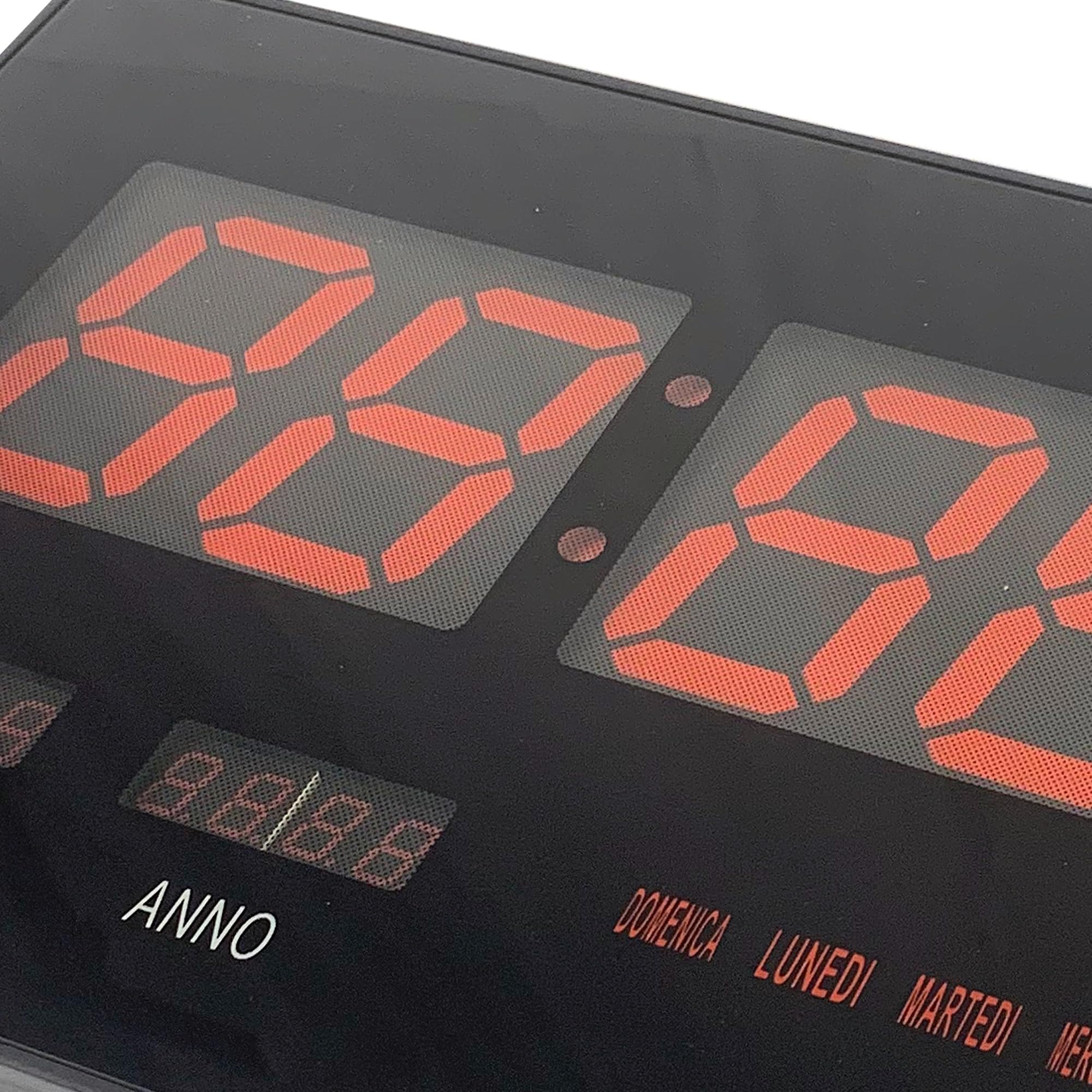 TEMPO DI SALDI Orologio Digitale A Led Da Parete Con Datario E Termostato Slim Data Temperatura