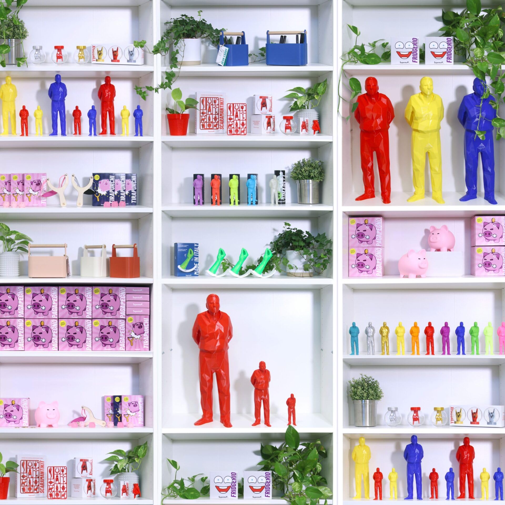 Superstuff Umarell Statuetta da Scrivania, Umarell Statuetta Pensionato, Gadget Divertenti per Colleghi e Amici, Secret Santa Divertente