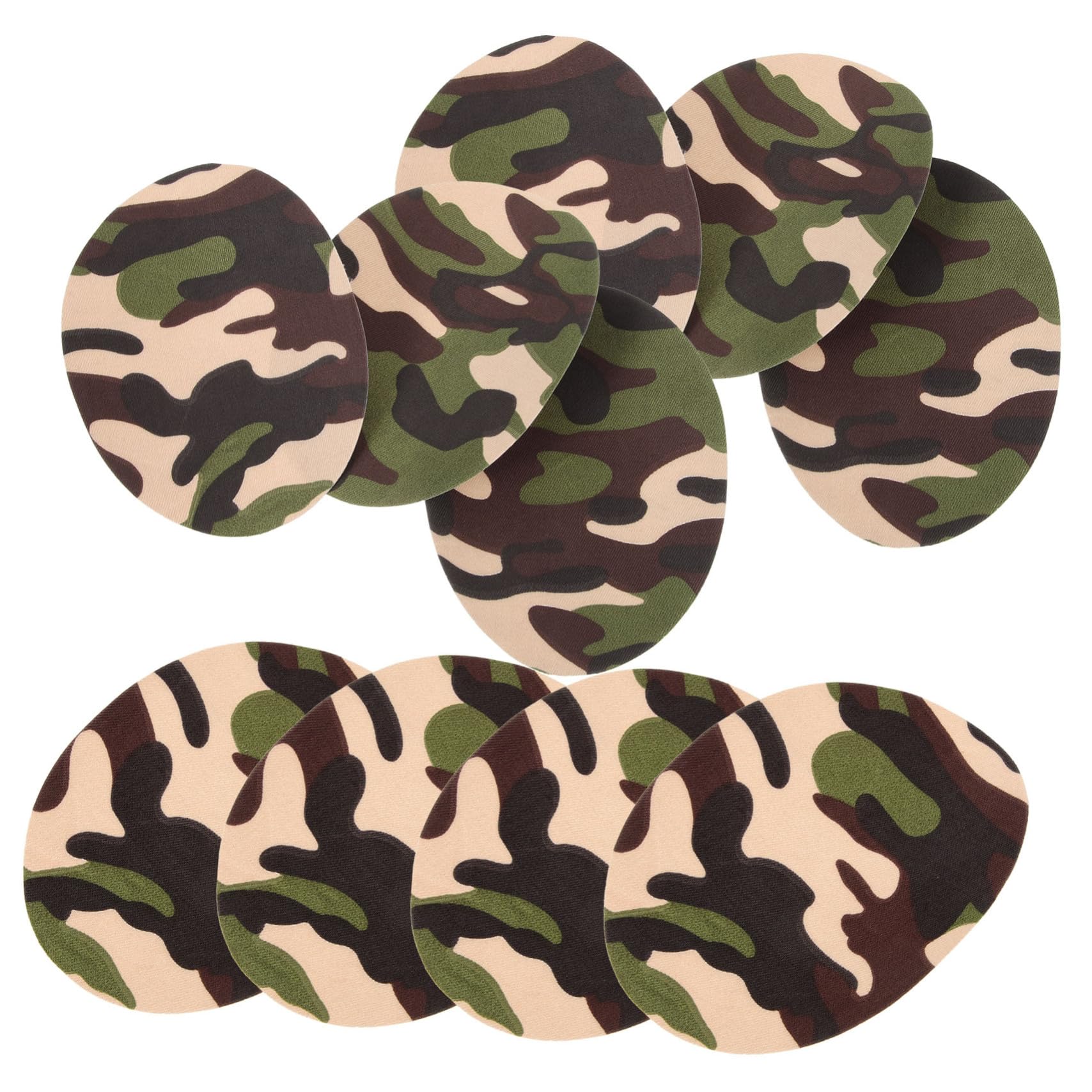 Angoily 5 Set Toppe Termoadesive Camouflage Per Riparazioni Abbigliamento Patch Multi Per Jeans Borse E Accessori Decorativi 10 Pezzi*5
