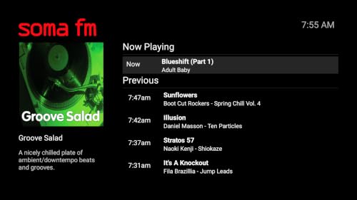 SomaFM Radio (TV Edition) – vue 3