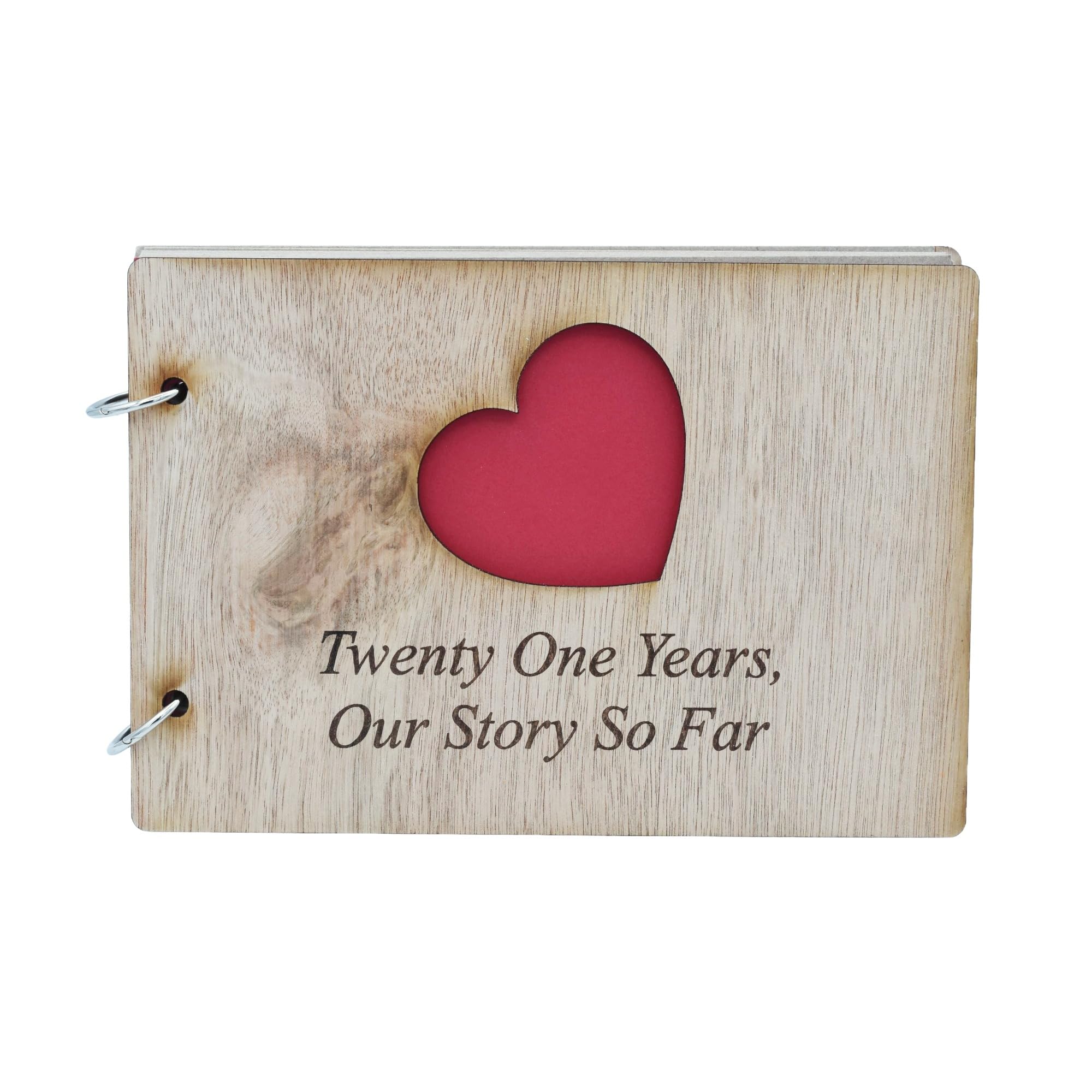 Pirantin Wood 21 Years Our Story So Far - Scrapbook, Photo Album Or Notebook Idea For 21St Anniversary