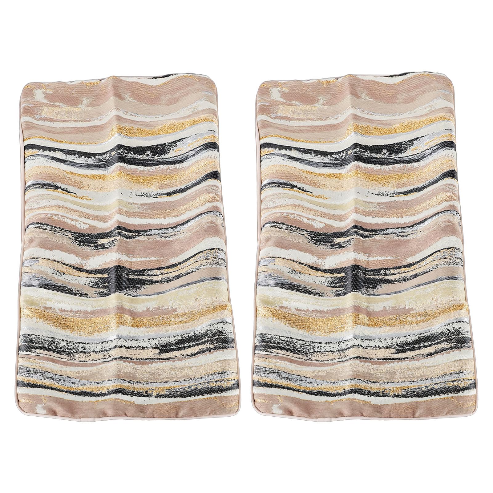 KUIDAMOS Set di 10 Federe Decorative per Federe per Cuscini per Divano del Soggiorno, in Morbido Poliestere Oro (50,8x30,5 cm/20x12 pollici)