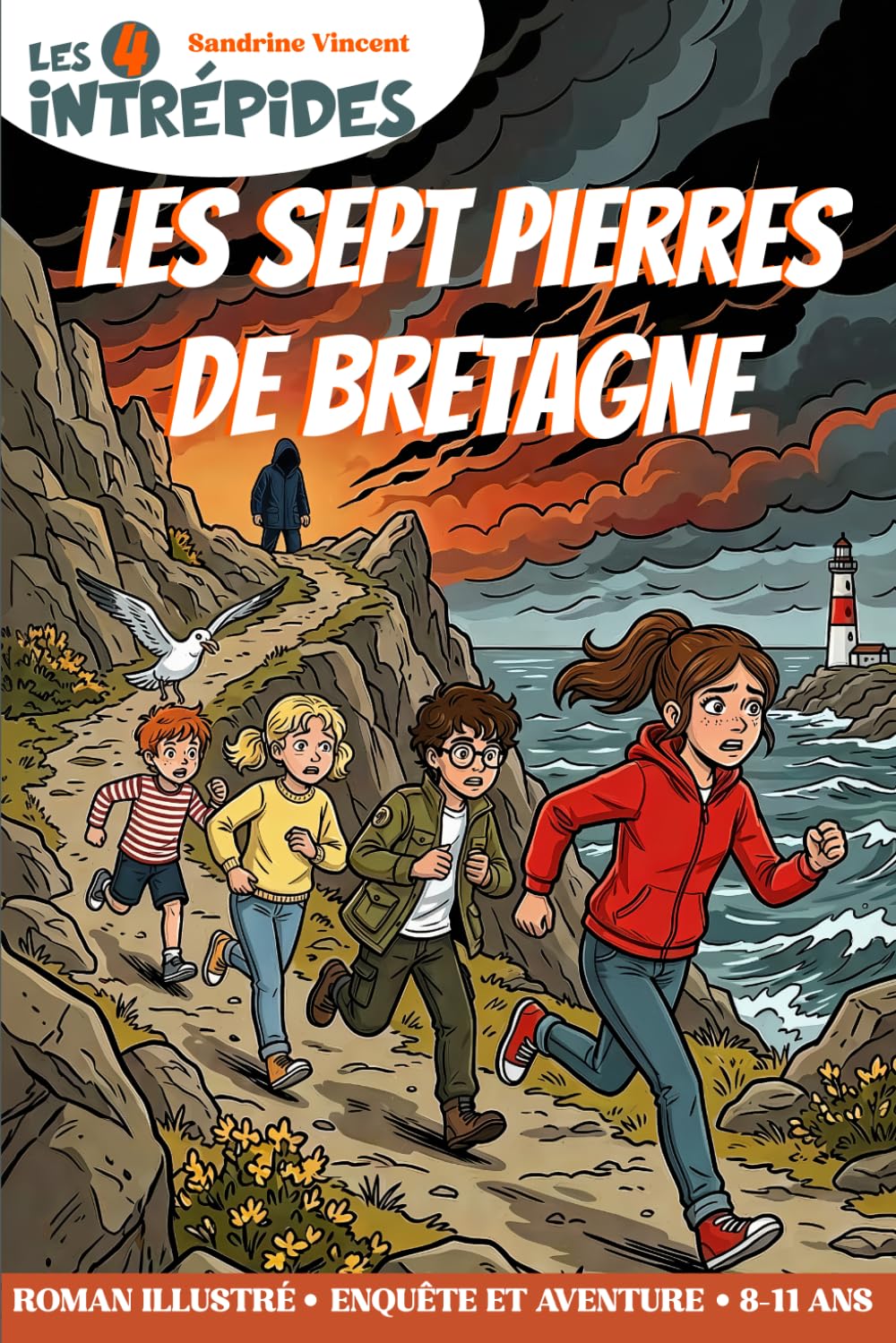 Les sept pierres de Bretagne: Roman illustré d'enquête et d'aventure pour les 8-11 ans