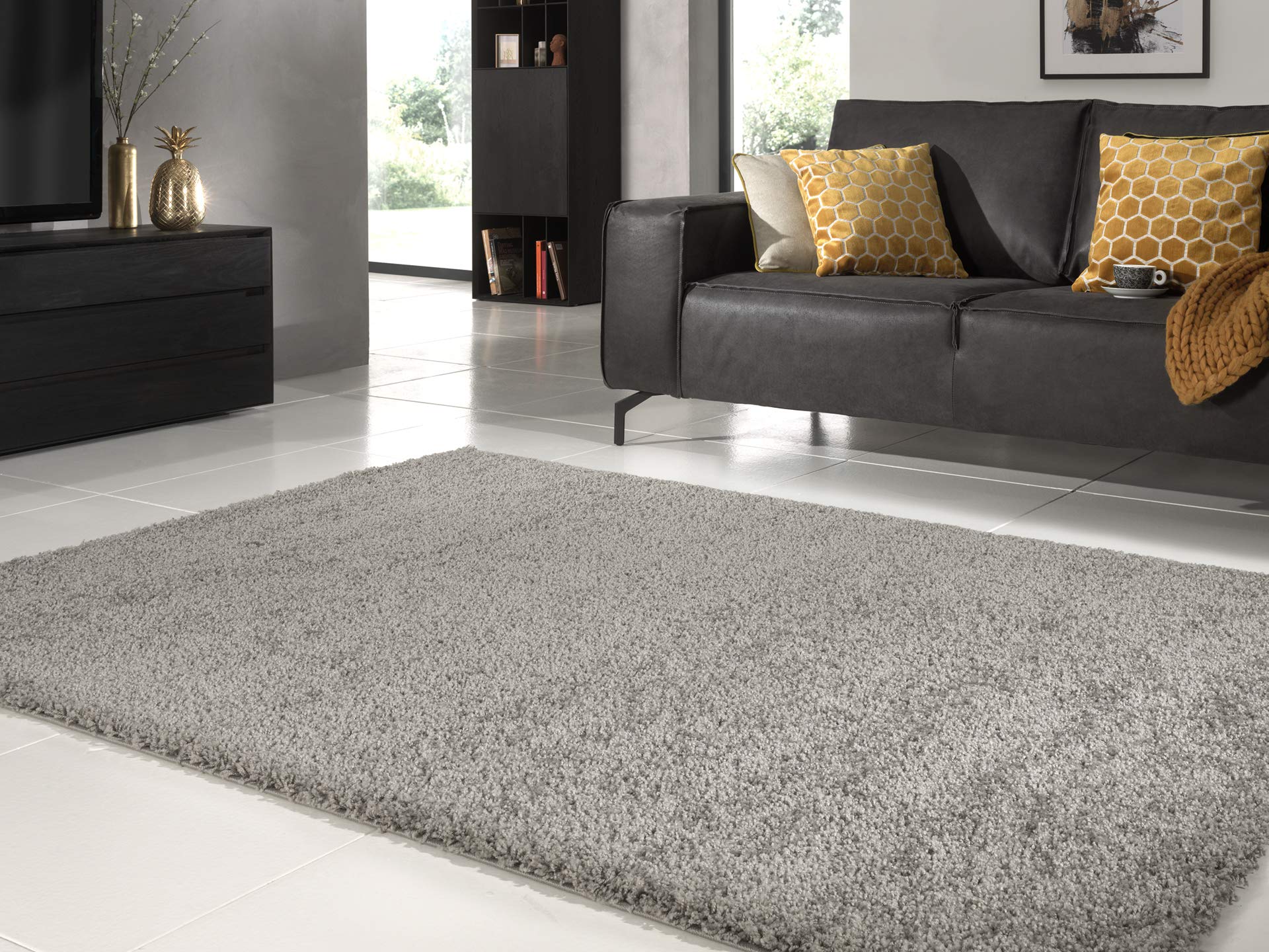 Nazar Tapis Shaggy à Poils Longs - Différente Tailles et Couleurs. Tapis Poils Longs, Tapis De Salon, Tapis de Chambre, Couloir, Tapis Shaggy, Tapis Fourrure, Tapis Uni, Tapis Doux