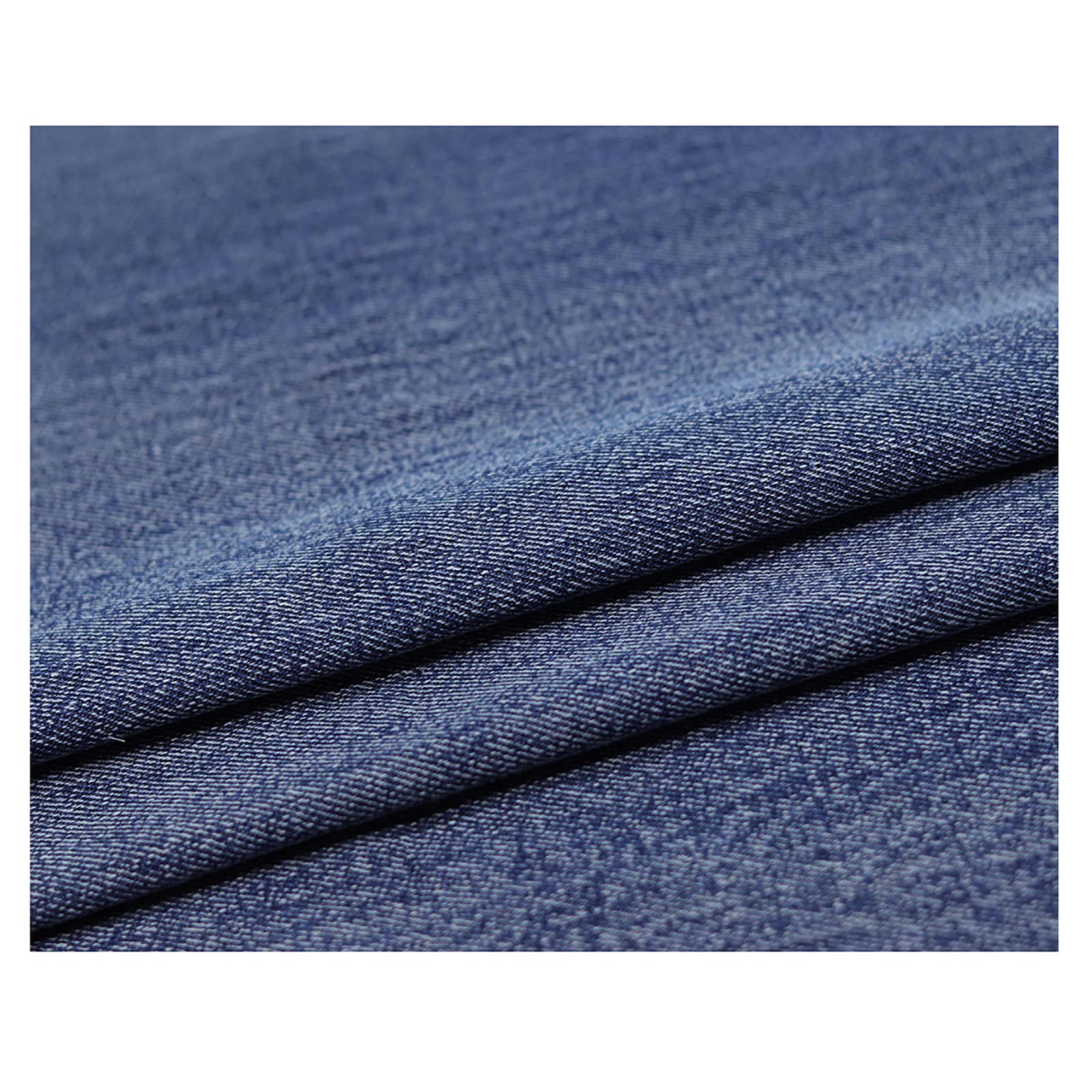 Tejido de algodón, Tela vaquera de algodón for ropa, almohadas, manteles multicolor(Dark Blue)
