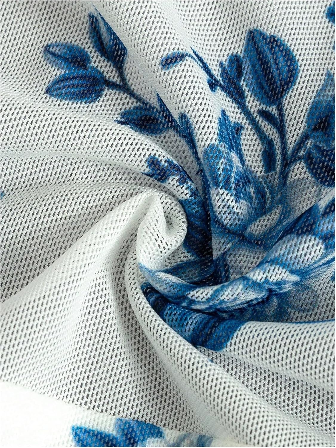 Floerns Girls Bell Long Sleeve Square Neck Asymmetrical Hem Mesh Ruched Crop Tops Tees - Image 5