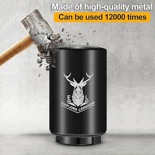 Miniatura 2 de 2 abridores automáticos de botellas de cerveza con tapa magnética, apertura de tapa de acero inoxidable con una sola mano, con resorte para cocina,