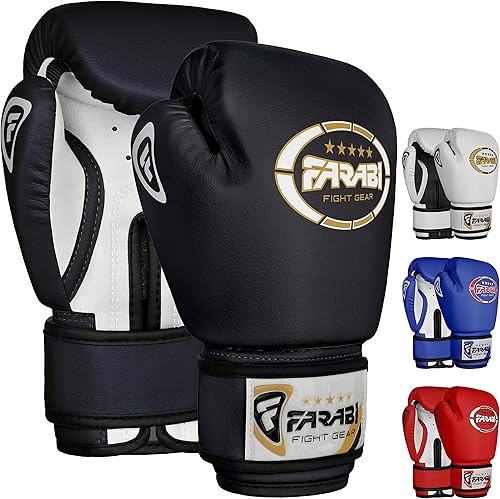 Farabi Sports Guantes de boxeo para niños de 4, 6, 8 onzas, guantes de boxeo para niños, guantes de boxeo juveniles, guantes de boxeo para niños y