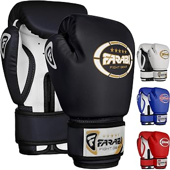 قفازات الملاكمة للأطفال من Farabi Sports 4 أوقية قفازات الملاكمة MMA Muay Thai Kickboxing Sparring Punch تدريب قفازات الملاكمة للأطفال من سن 3-7 سنوات
