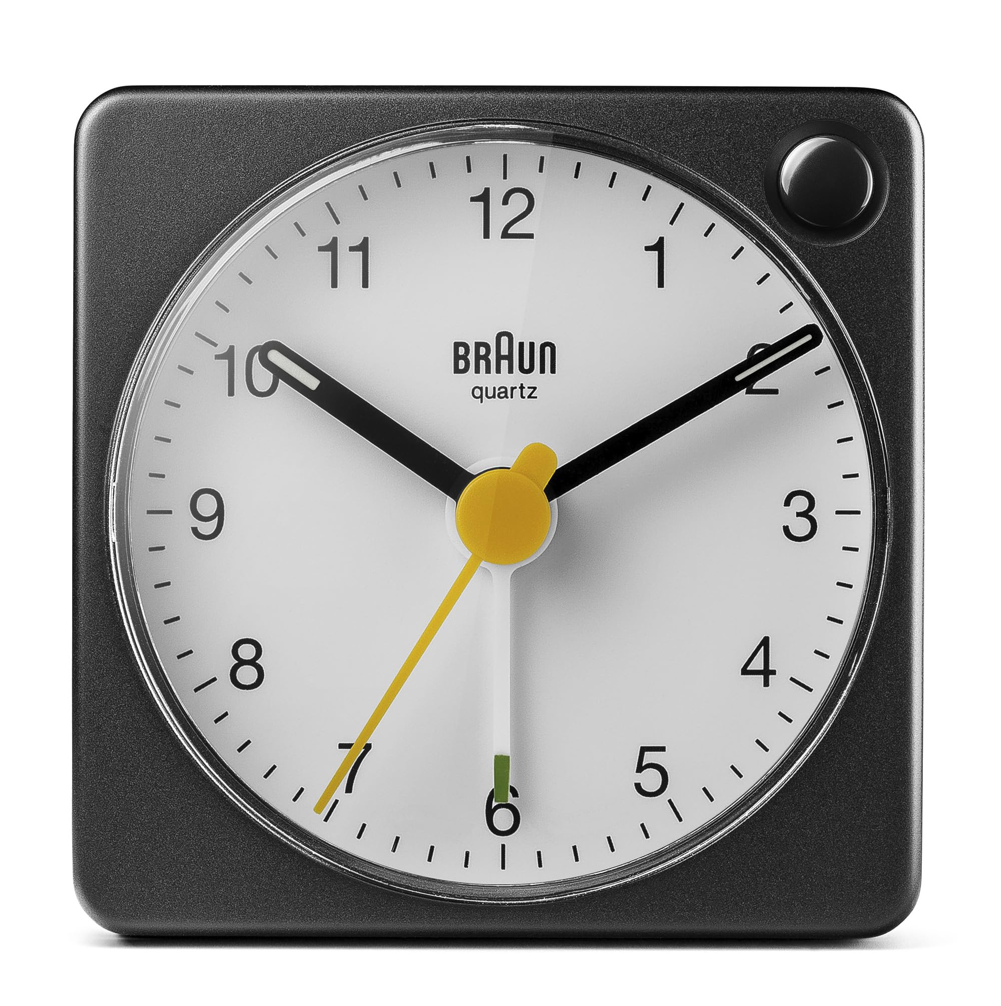 Braun Réveil analogique de Voyage Classique avec Fonction Snooze et lumière, Taille compacte, Mouvement à Quartz Silencieux, bip