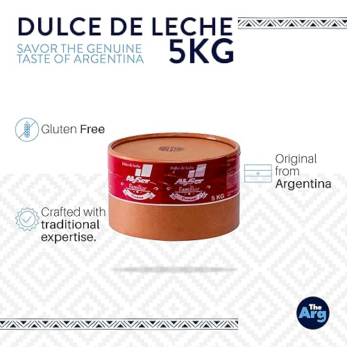 Miniatura 2 de THEARG Dulce de Leche 5kg - 176 oz  Dulce de Leche Argentino - Crema de caramelo con leche - Sin gluten - Original de Argentina - Salsa cremosa y