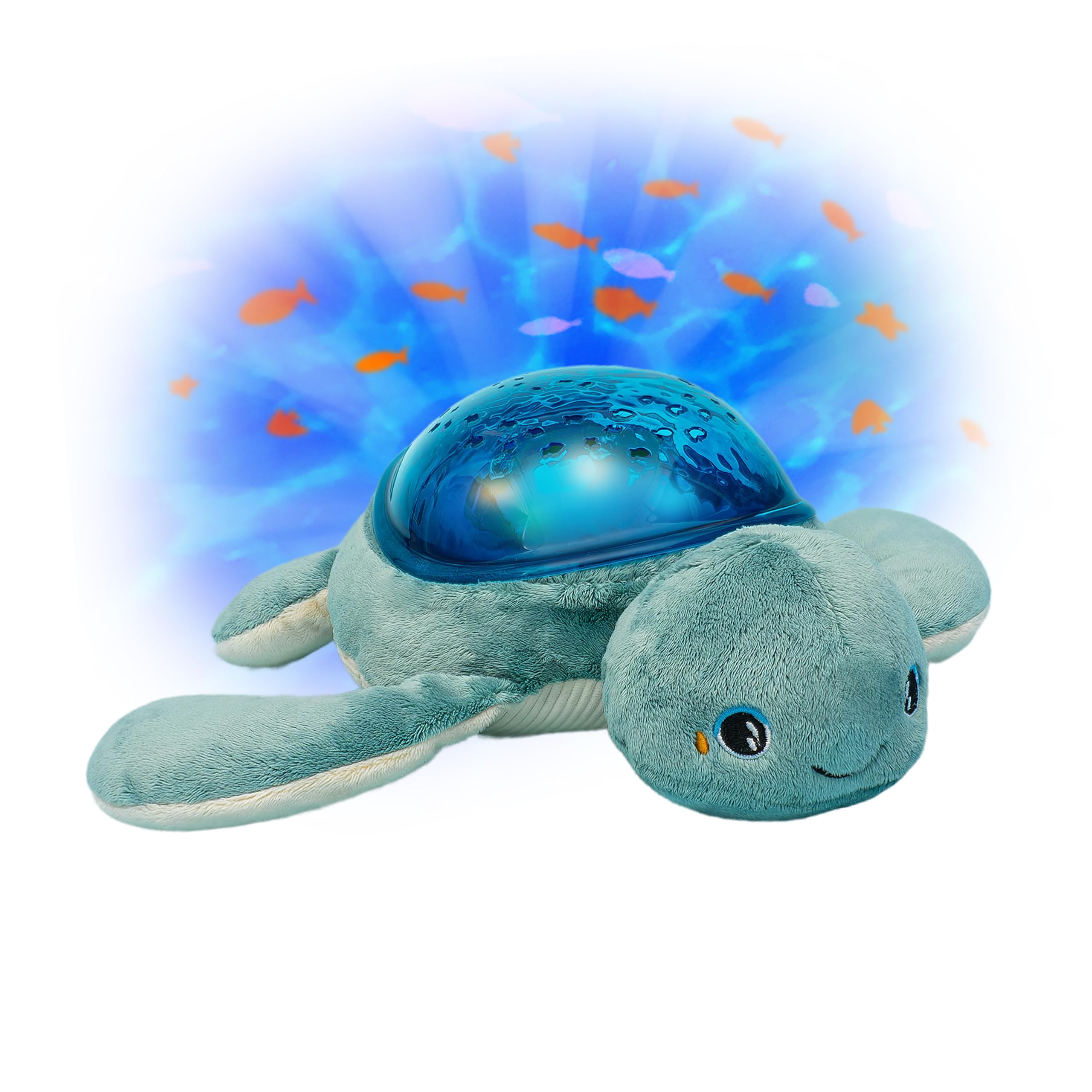 Rechargeable Baby Nightlight & Projector Turtle Aqua Dream – Underwater Light Show, Sleep Melodies, Cry Sensor, Timer, & Adjustable Volume