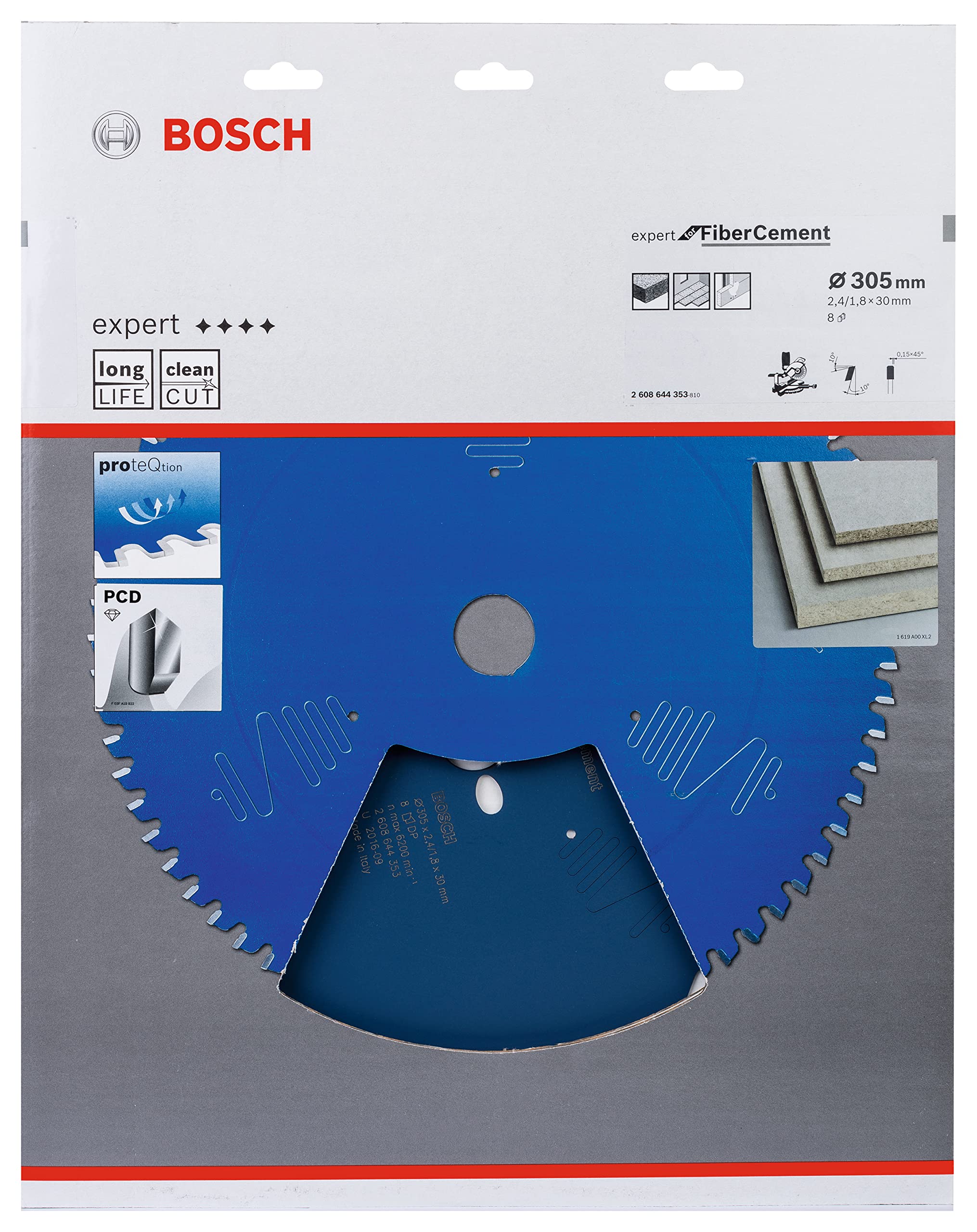 Bosch 0 W 0 V 2608644353 Circular Saw Blade 8 Teeth EX FC B 305x30 