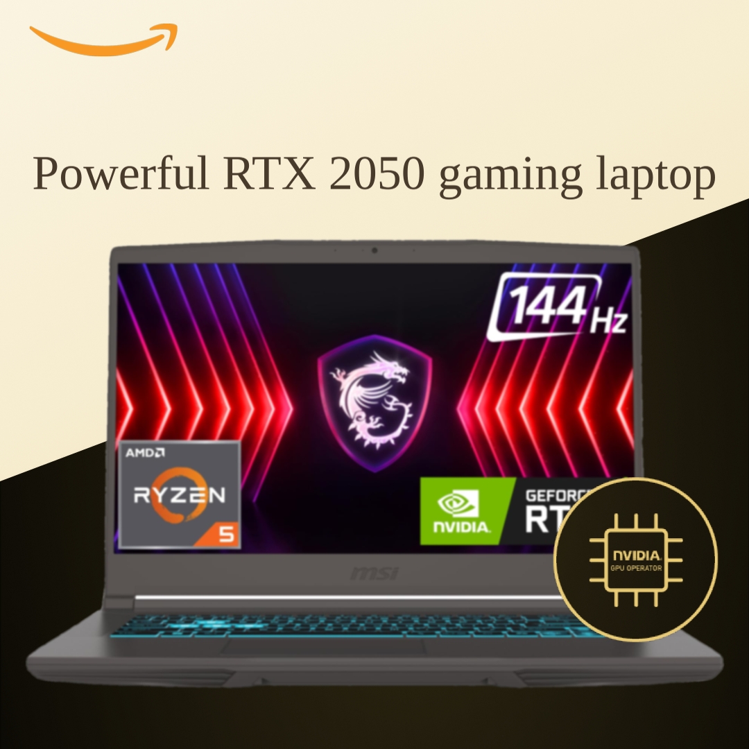 MSI Thin A15, Ryzen 5 7535HS, 40CM FHD 144Hz Gaming Laptop(16GB