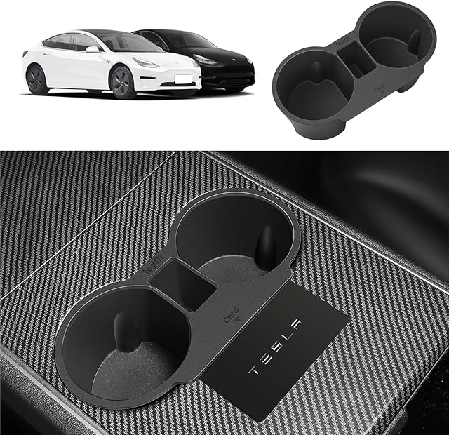topfit Model 3 konsola środkowa silikonowy uchwyt na kubek na wodę uchwyt na kubek wkładka stojak wnętrze przednie siedzenie kubek organizer akcesoria do Model 3