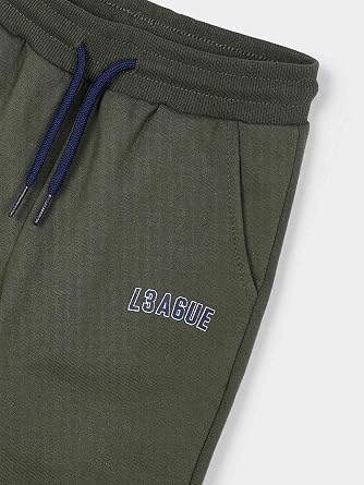 Mayoral Basic plush 2 pants tracksuit for Boys Olive