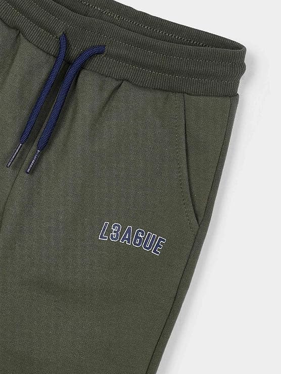 Mayoral Basic plush 2 pants tracksuit for Boys Olive