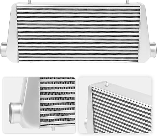 Miniatura 7 de Intercooler universal de 31"x12"x4", entrada y salida de 3"