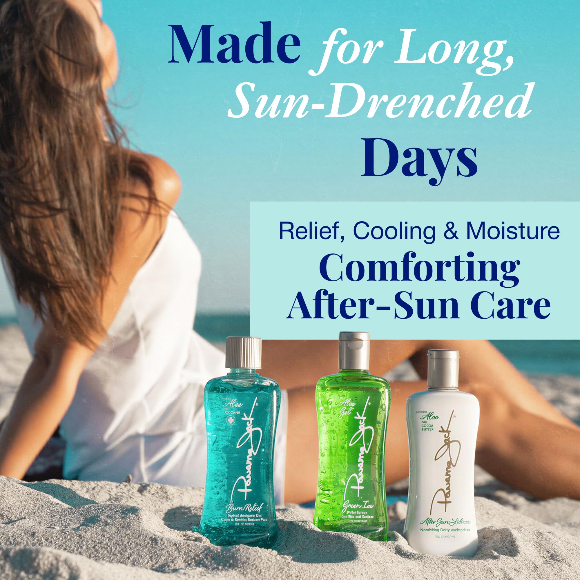 Panama Jack Aloe Moisturizer Lotion with Aloe, Cocoa Butter, Olive Oil and Vitamin E
