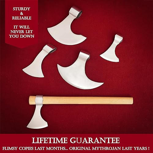 Miniatura 4 de Mythroyan Medieval Viking Axe Battle Ready - Disfraz renacentista de recreación