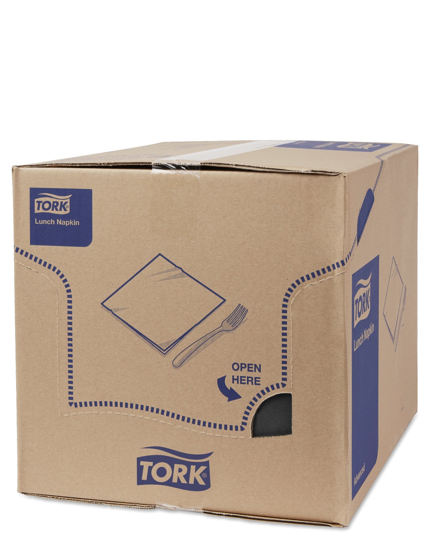 Tork 477881 Soft Lunch/Servilletas para almuerzo de tres capas/plegado americano 1/8 / color negro / 10 paquetes x 150 unidades (1500 servilletas) / 33 x 32,6 cm/Advanced