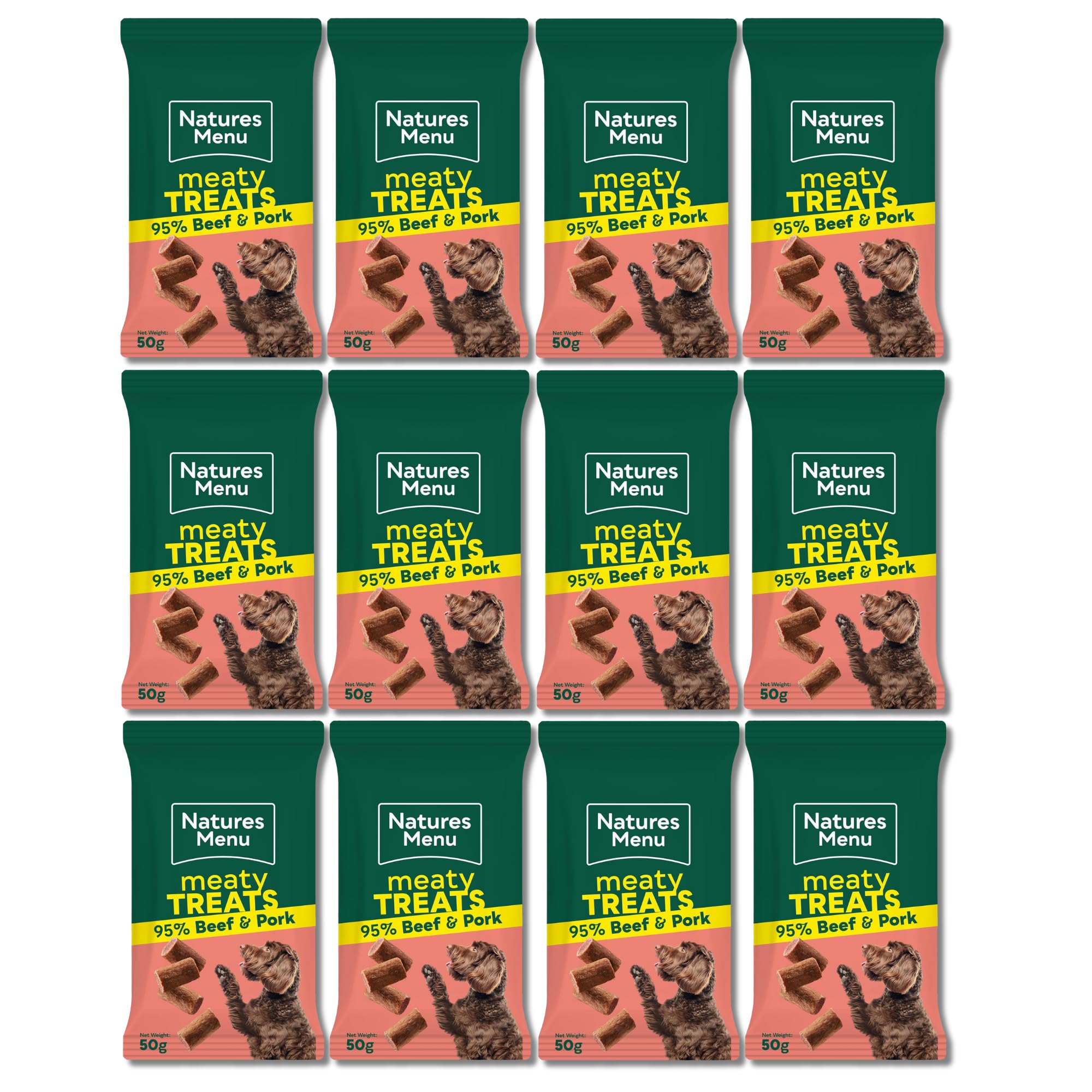 Natures Menu Original Puppy Chicken Real Meaty Dog Treats, 12 x 50g