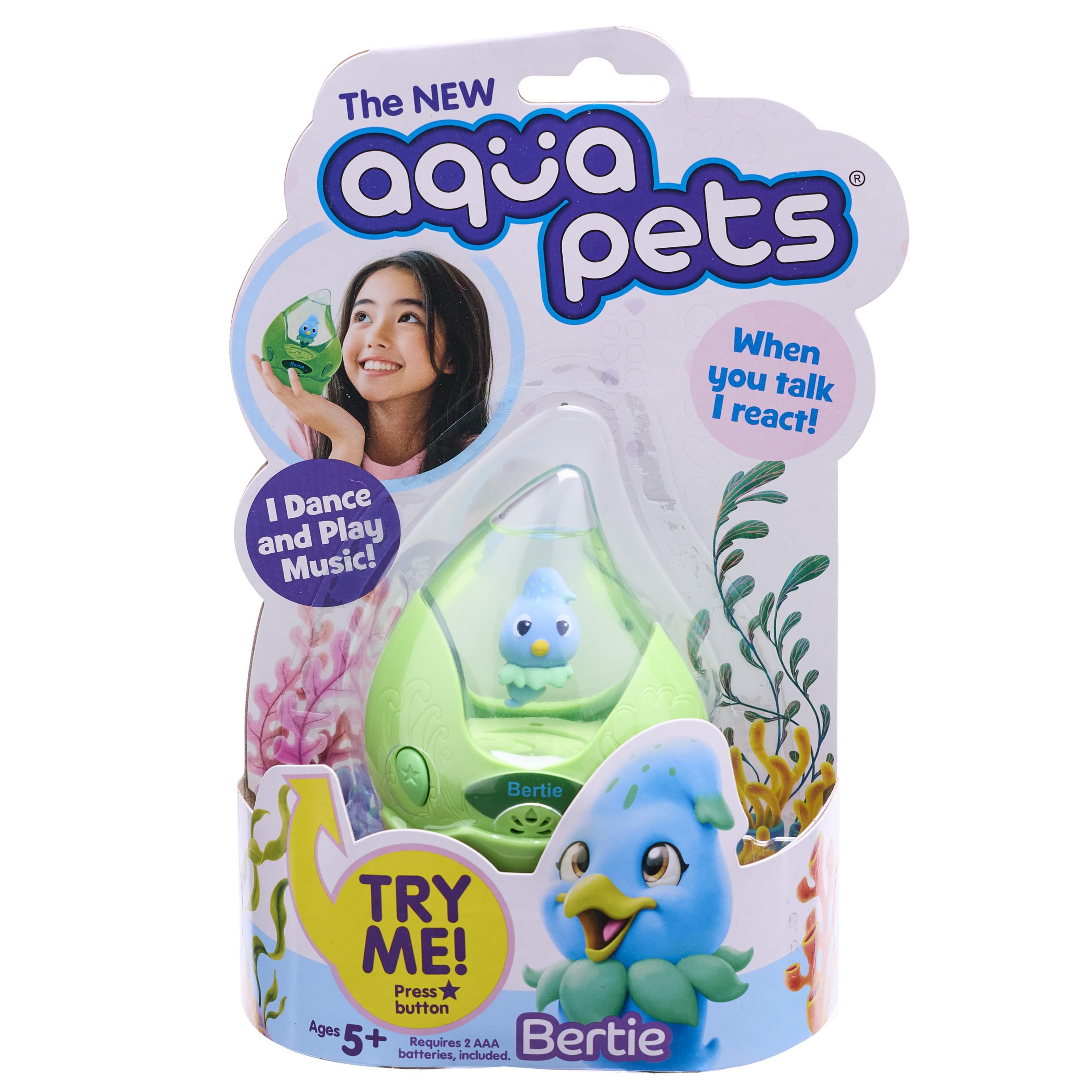 Aquapets Bertie - interactive dancing pets with musical sounds and moves.