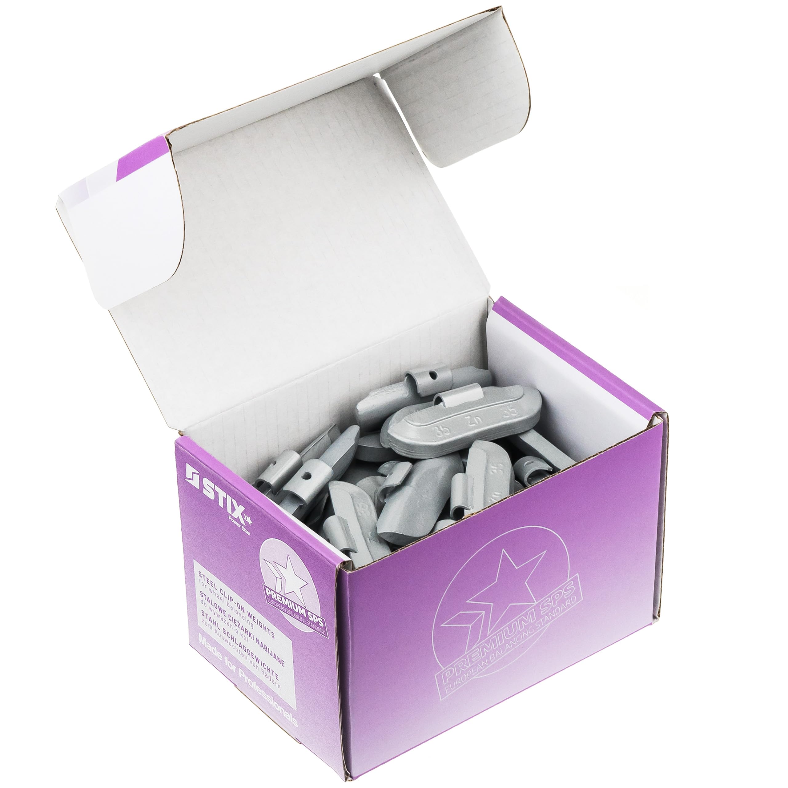 Stix 50 pesas de impacto de 35 g para llantas de acero – Pesos de equilibrio de zinc ZN/S – Pesos de equilibrio para neumáticos y ruedas – Pesos de rueda — view 5