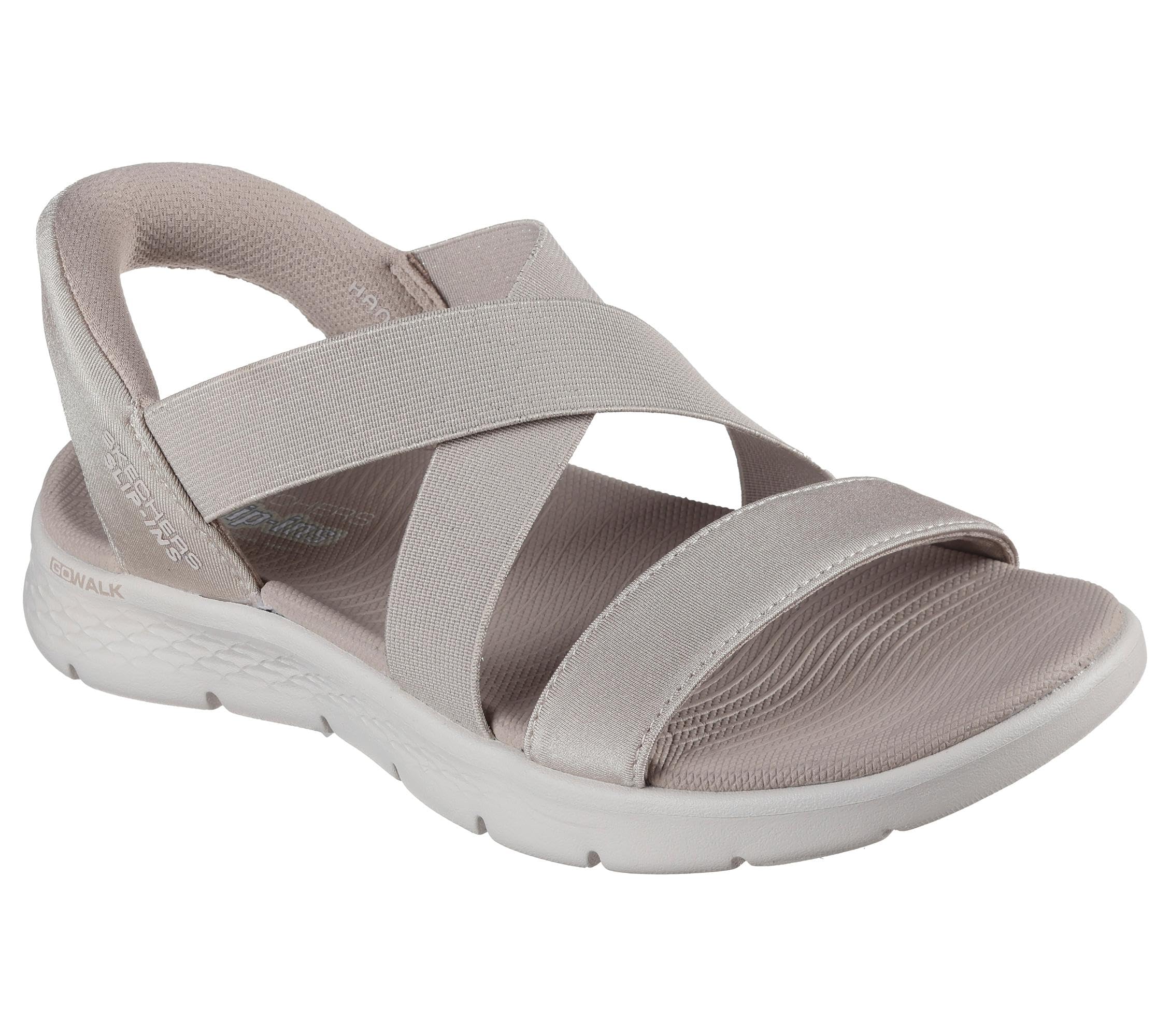 

                                                    SKECHERS Women's GO Walk Flex Sandal - Glimmer Up 