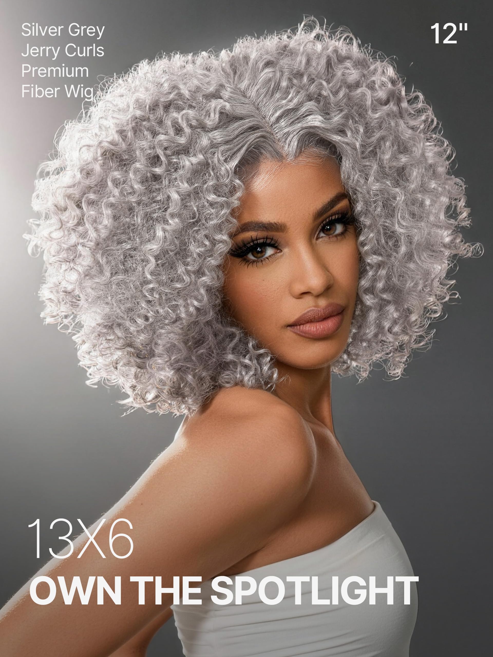 Frodio Veralux Fiber Blend Human Hair Curly Headband Wig